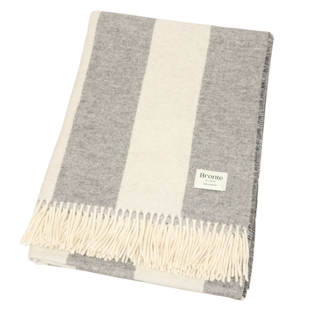 Bronte by Moon Stars and Stripes Grey Wool Throw – Foy Co Interiors