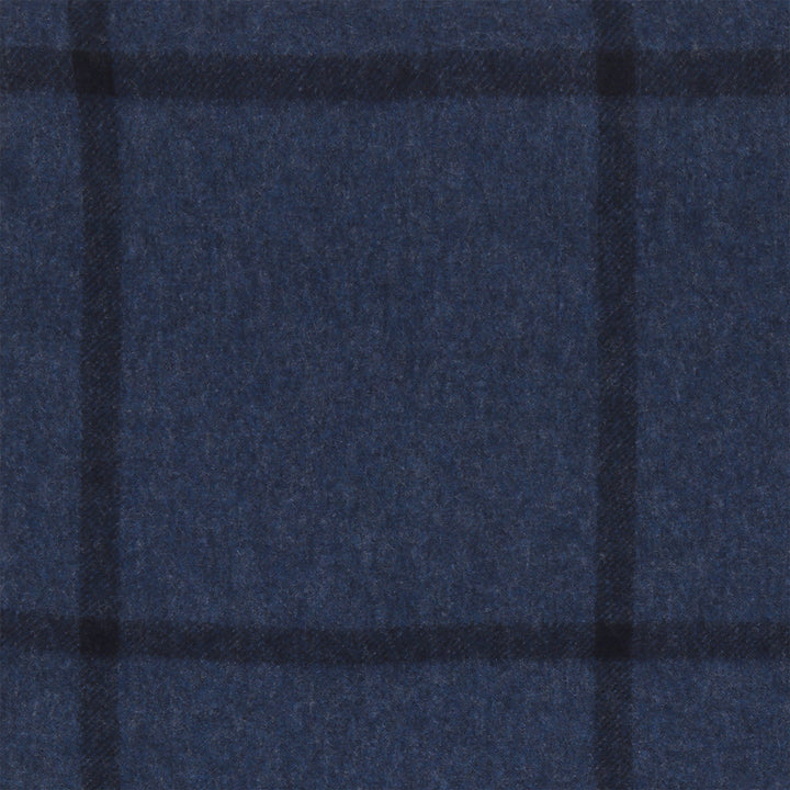 Joshua Ellis Dark Blue Check Throw