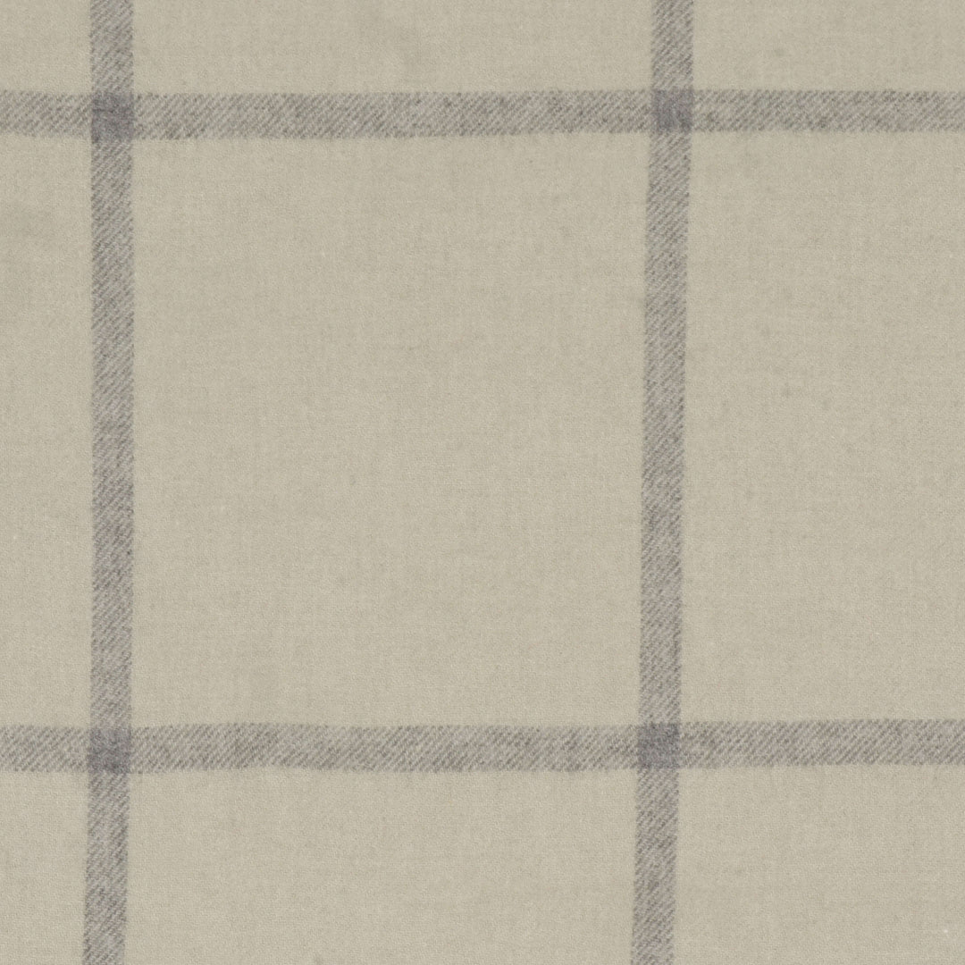 Joshua Ellis Light Grey/Beige Check Throw