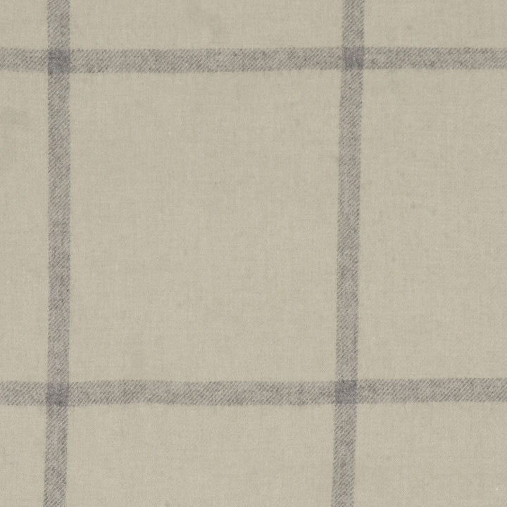 Joshua Ellis Light Grey/Beige Check Throw