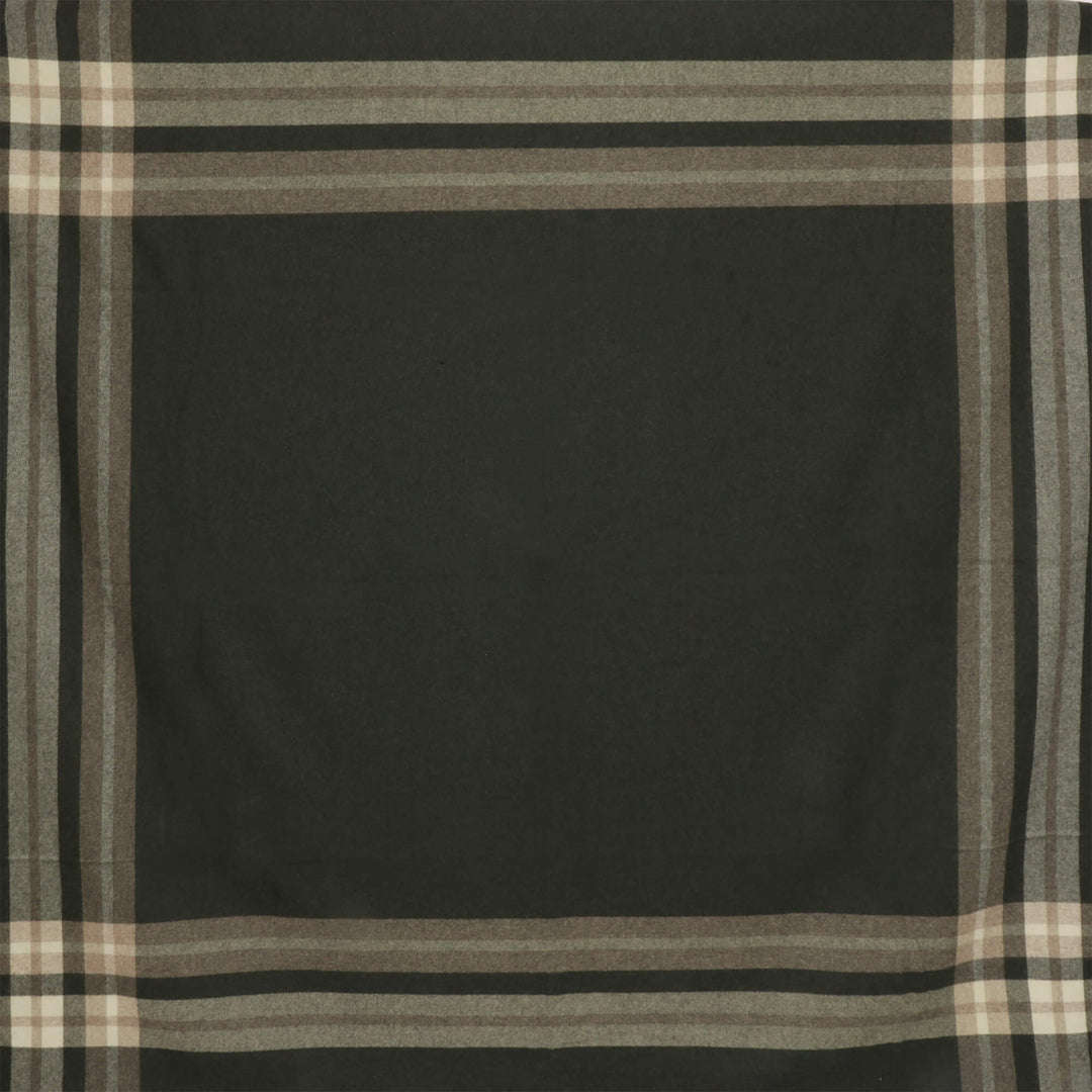 Joshua Ellis Classic Check Green Throw