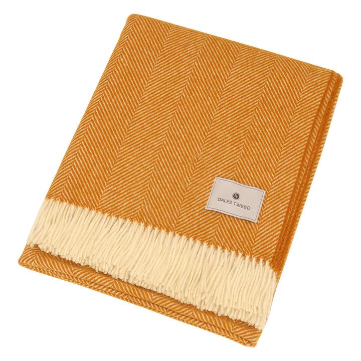 Bronte Herringbone Throw Pumpkin Spice