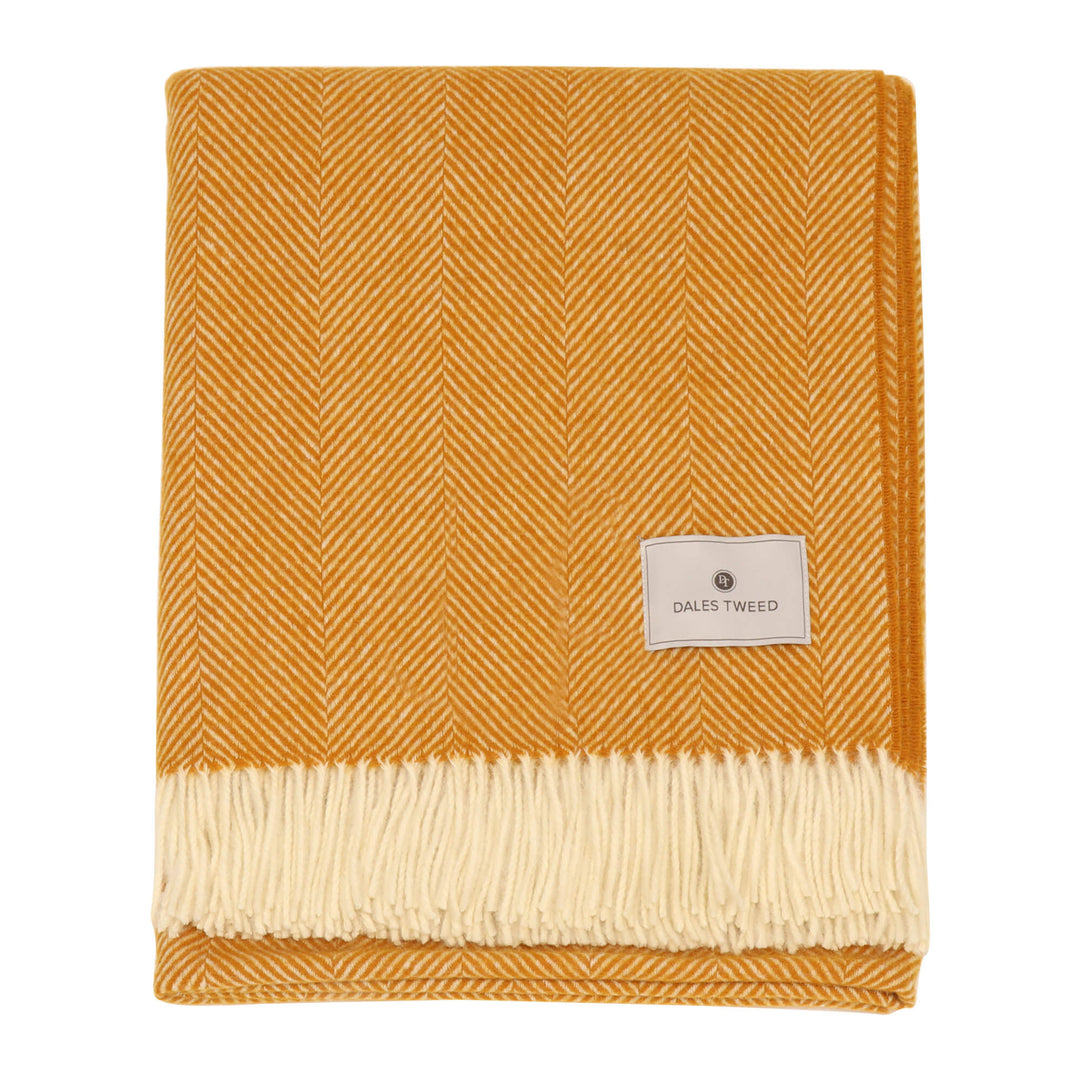 Bronte Herringbone Throw Pumpkin Spice