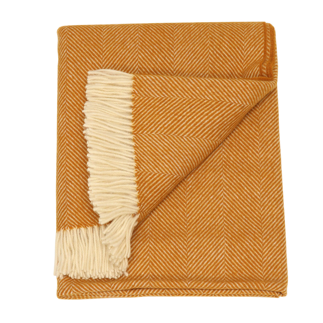Bronte Herringbone Throw Pumpkin Spice