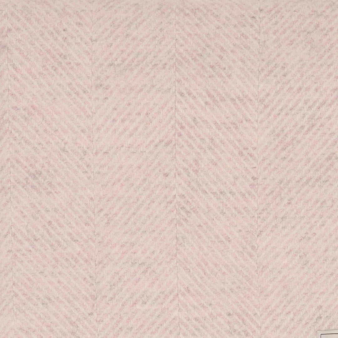 Bronte Herringbone Throw Sugared Almond