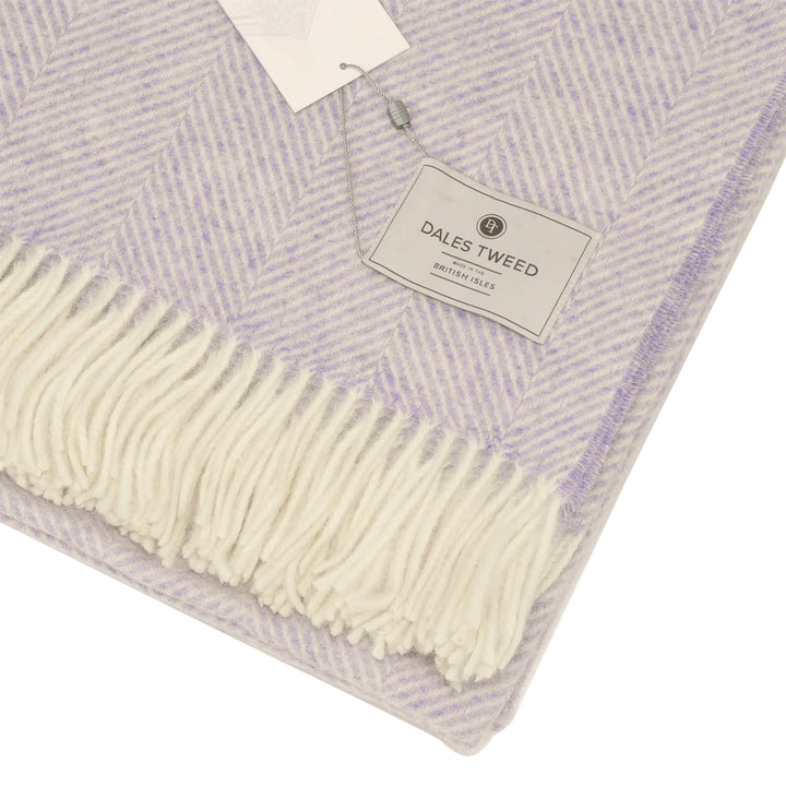 Bronte Herringbone Throw Parma Violet
