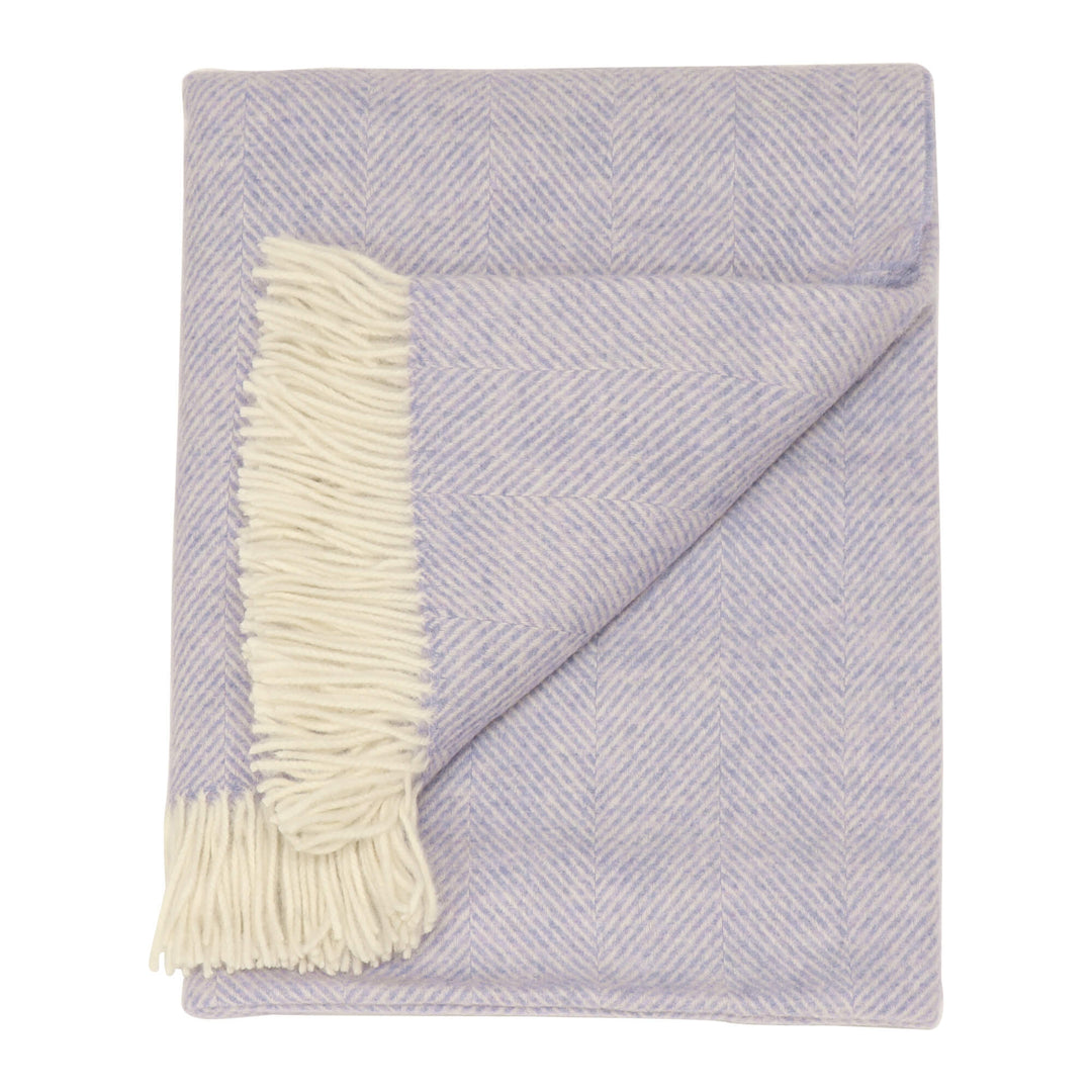 Bronte Herringbone Throw Parma Violet