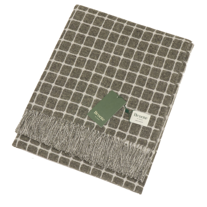 Bronte by Moon Athens Check Slate Throw