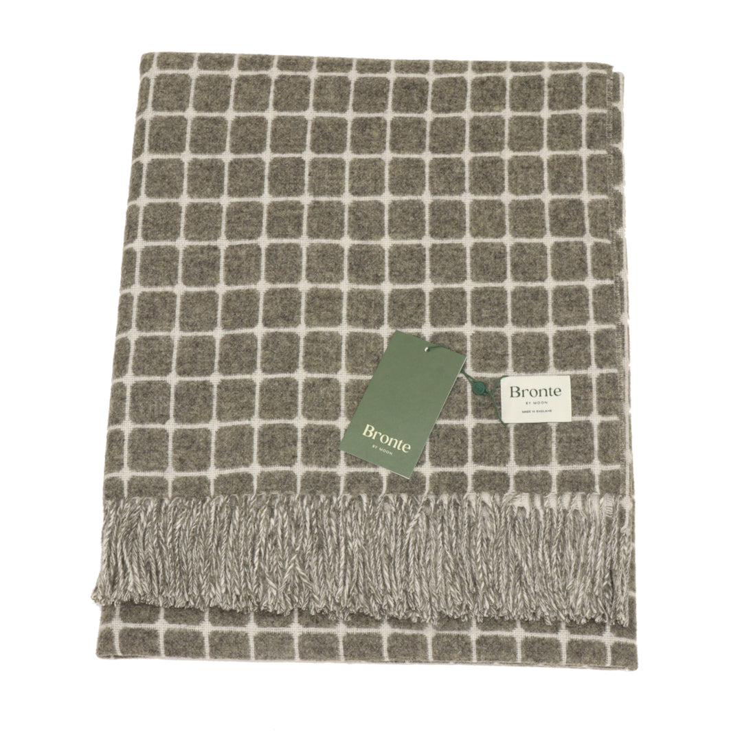 Bronte by Moon Athens Check Slate Throw