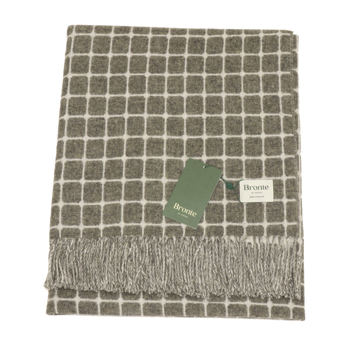 Bronte by Moon Athens Check Slate Throw