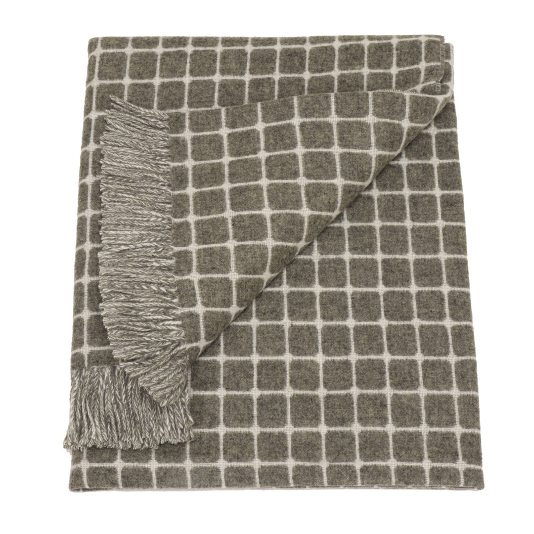 Bronte by Moon Athens Check Slate Throw