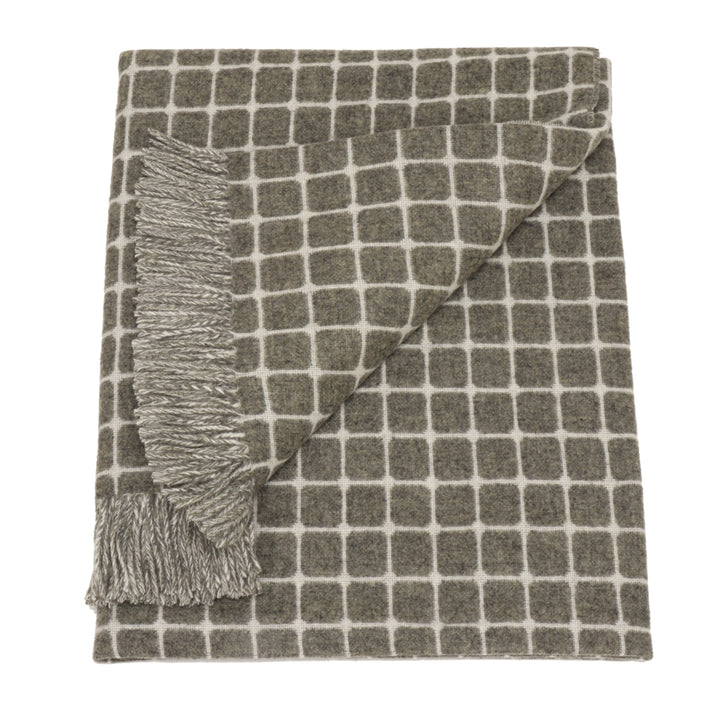 Bronte by Moon Athens Check Slate Throw