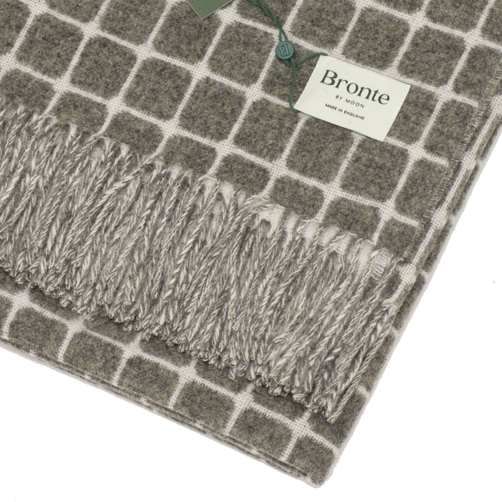 Bronte by Moon Athens Check Slate Throw