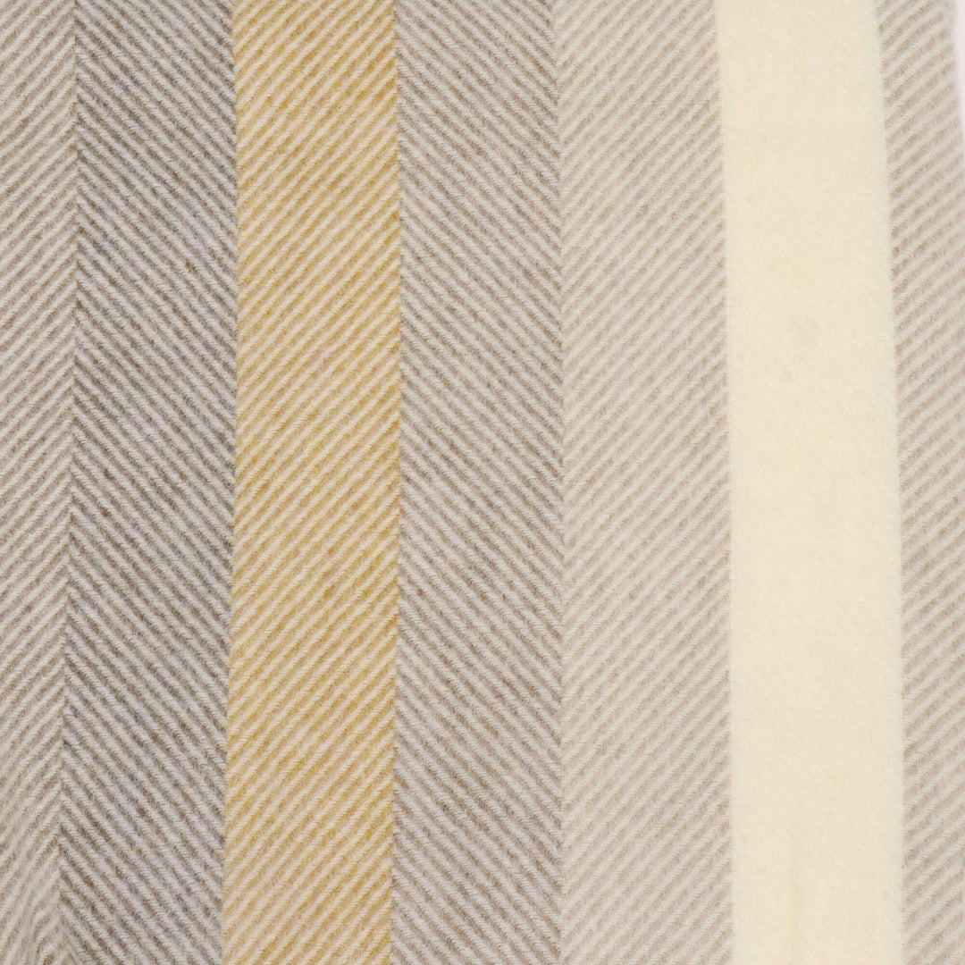 Dales By Moon Woodale Check Throw Gold