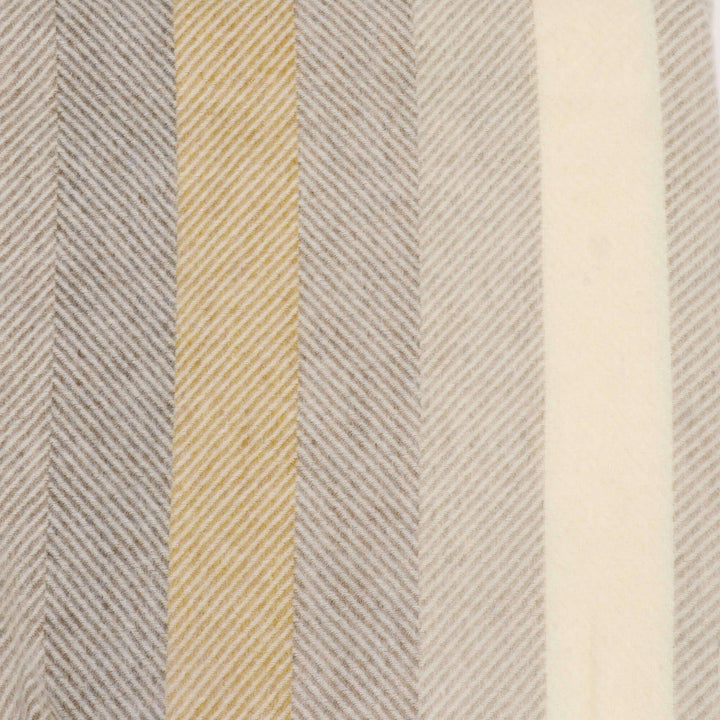 Dales By Moon Woodale Check Throw Gold