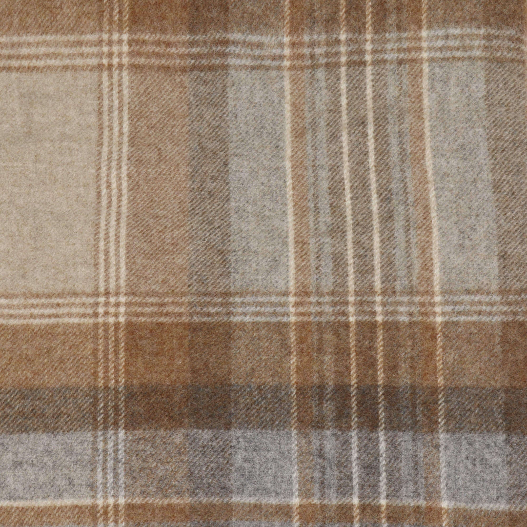 Dales By Moon Kintyre Check Throw Natural
