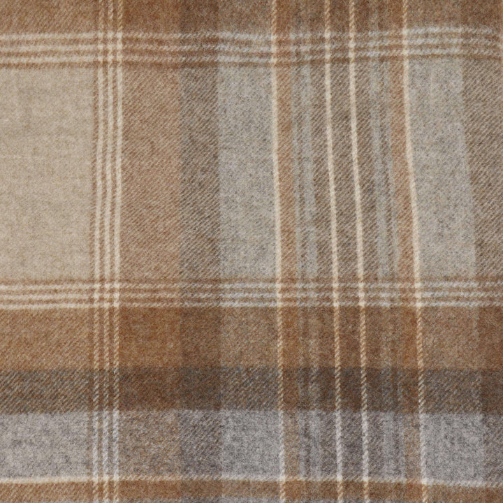 Dales By Moon Kintyre Check Throw Natural