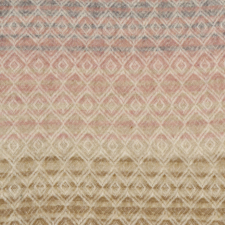 Dales By Moon Ombre Diamond Wool Throw Silver/Pink
