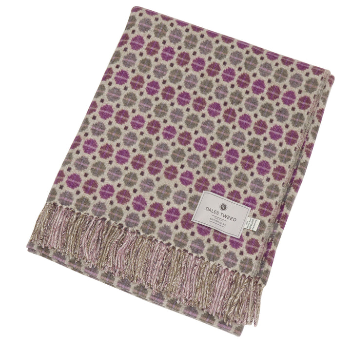 Dales By Moon Milan Merino Wool Throw Clover