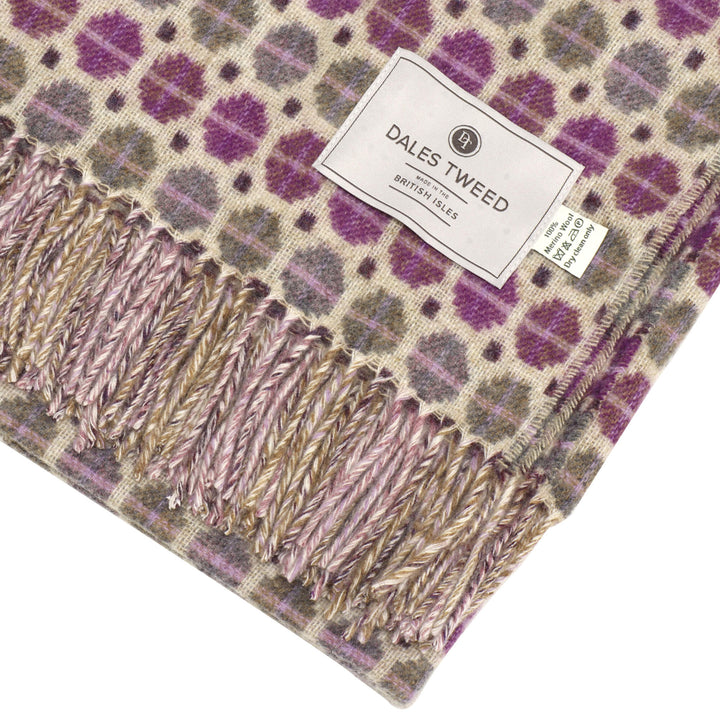 Dales By Moon Milan Merino Wool Throw Clover