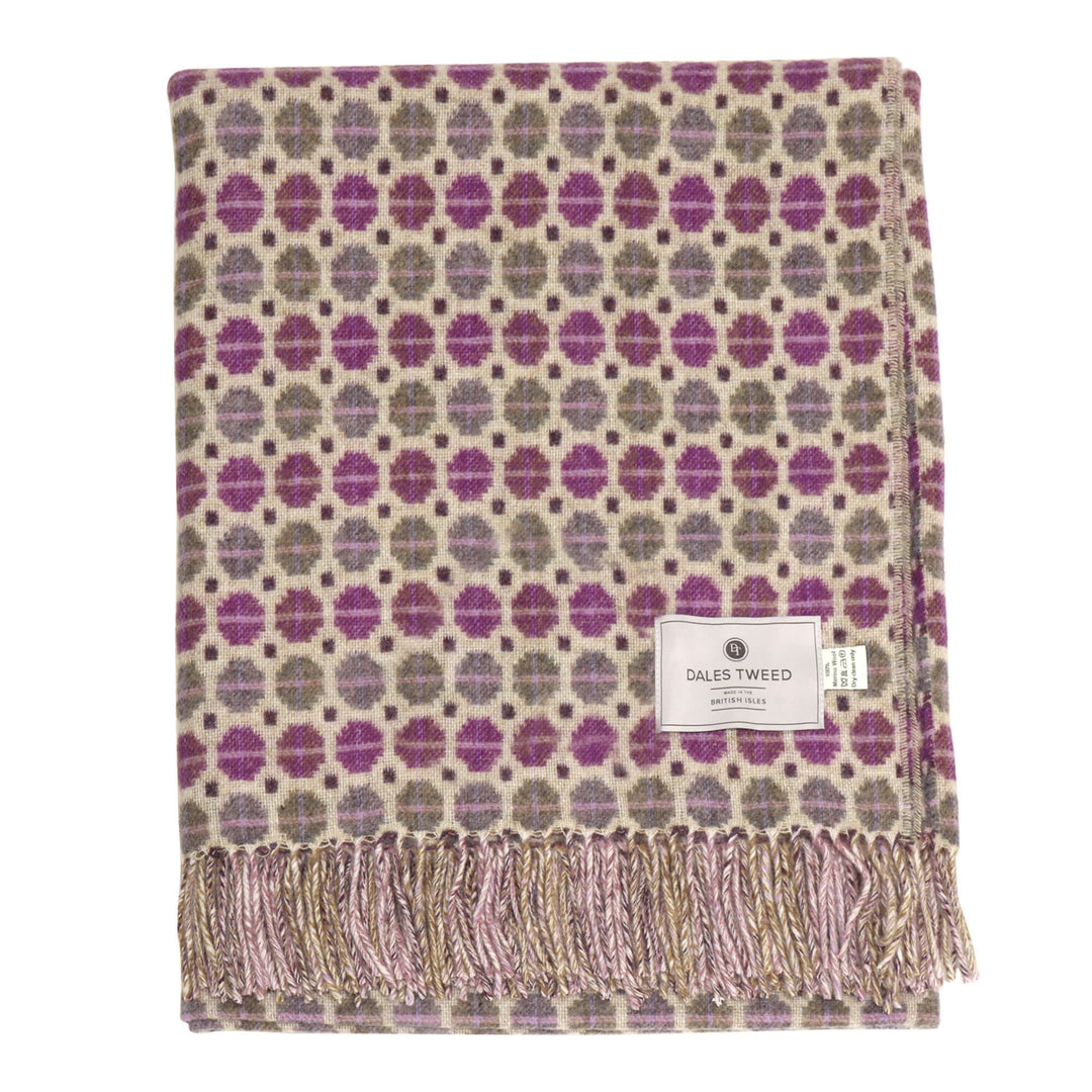 Dales By Moon Milan Merino Wool Throw Clover