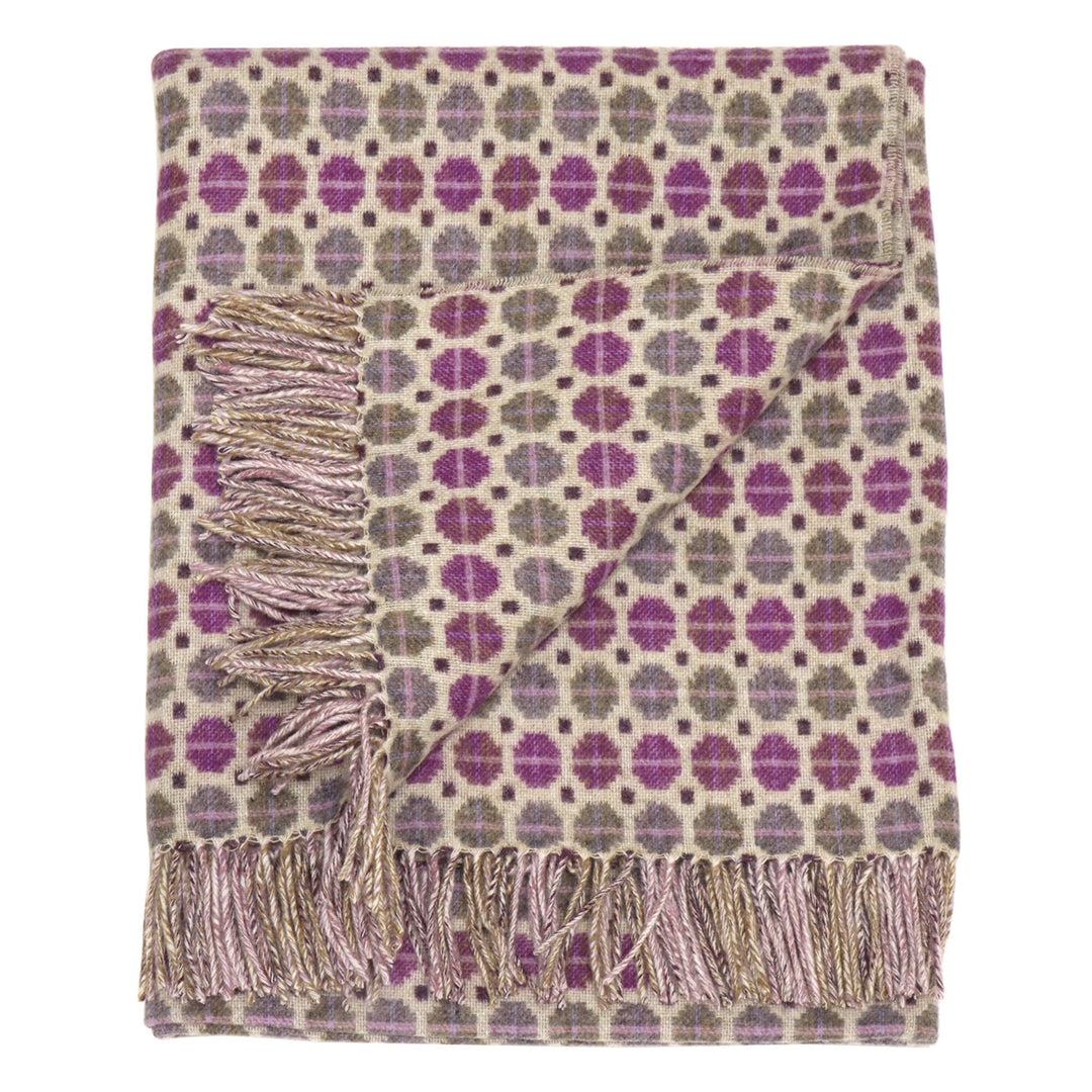 Dales By Moon Milan Merino Wool Throw Clover
