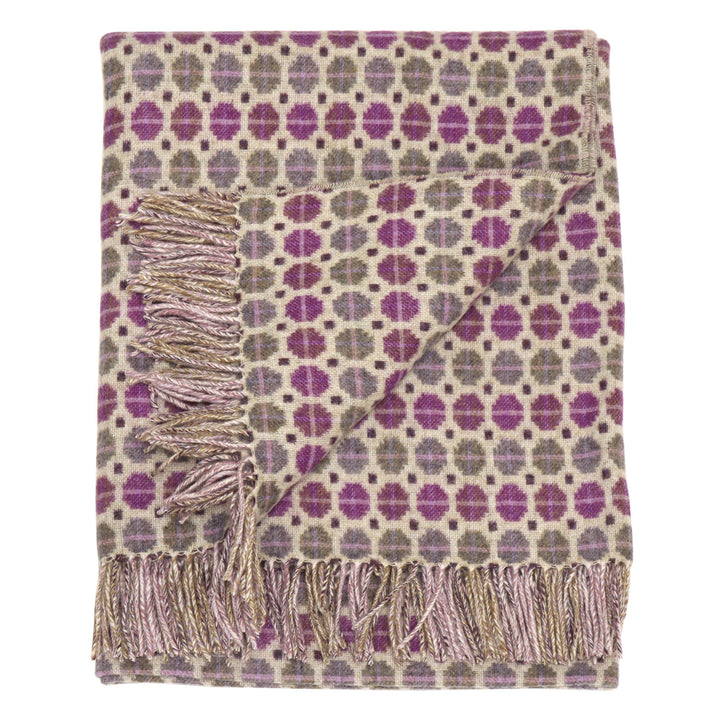 Dales By Moon Milan Merino Wool Throw Clover