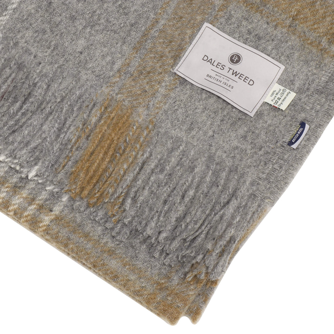 Dales By Moon Classic Check Throw Silver/Pink