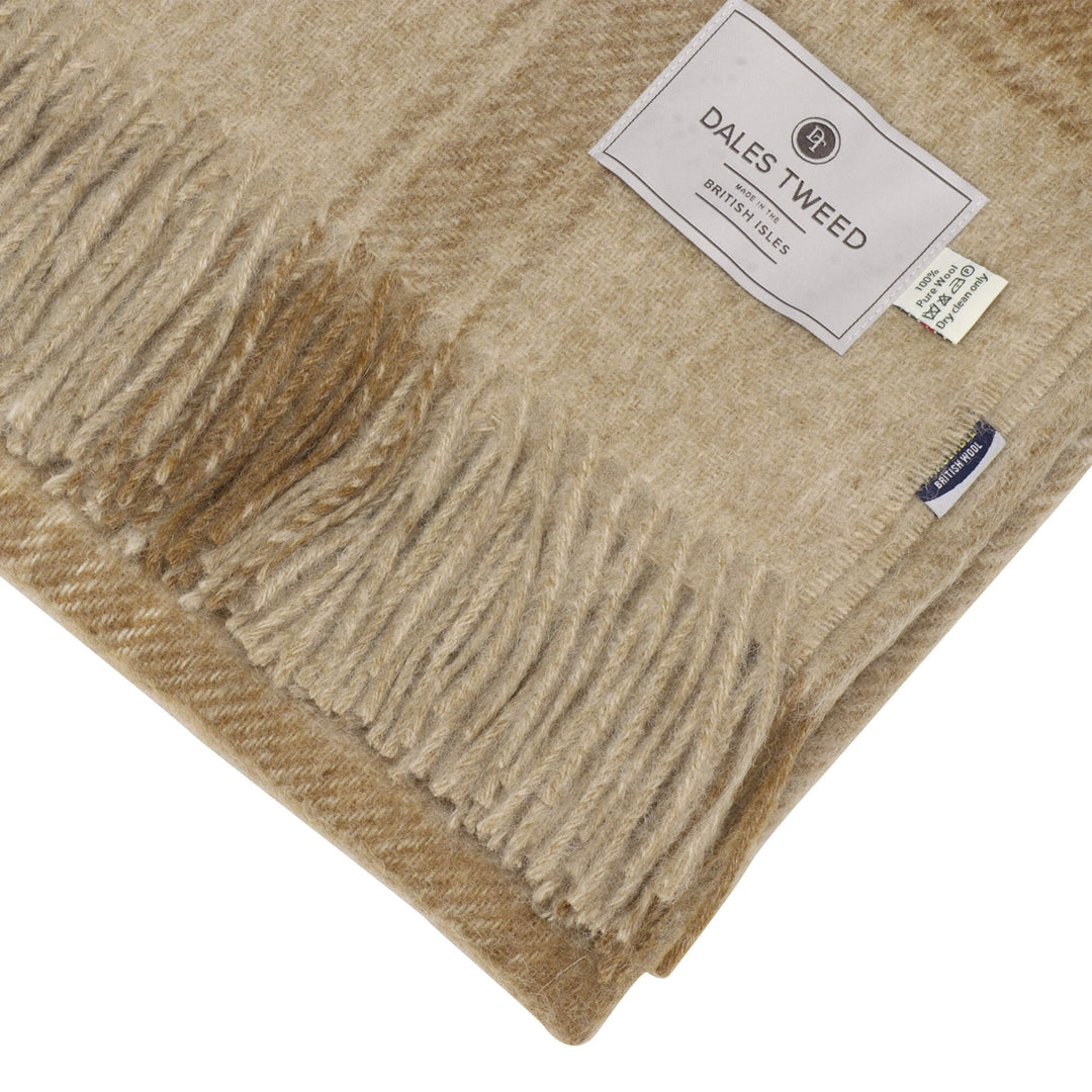 Dales By Moon Classic Check Throw Lilac/Camel