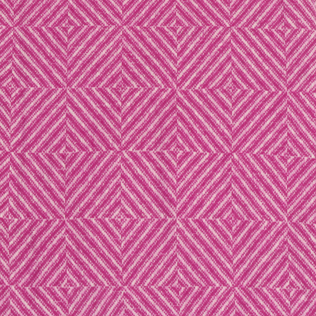 Dales By Moon Bright Diamond Merino Wool Throw Fuschia