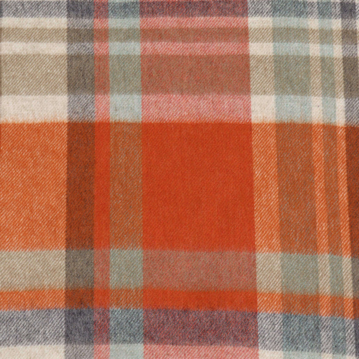 Dales By Moon Portree Merino Wool Throw Orange