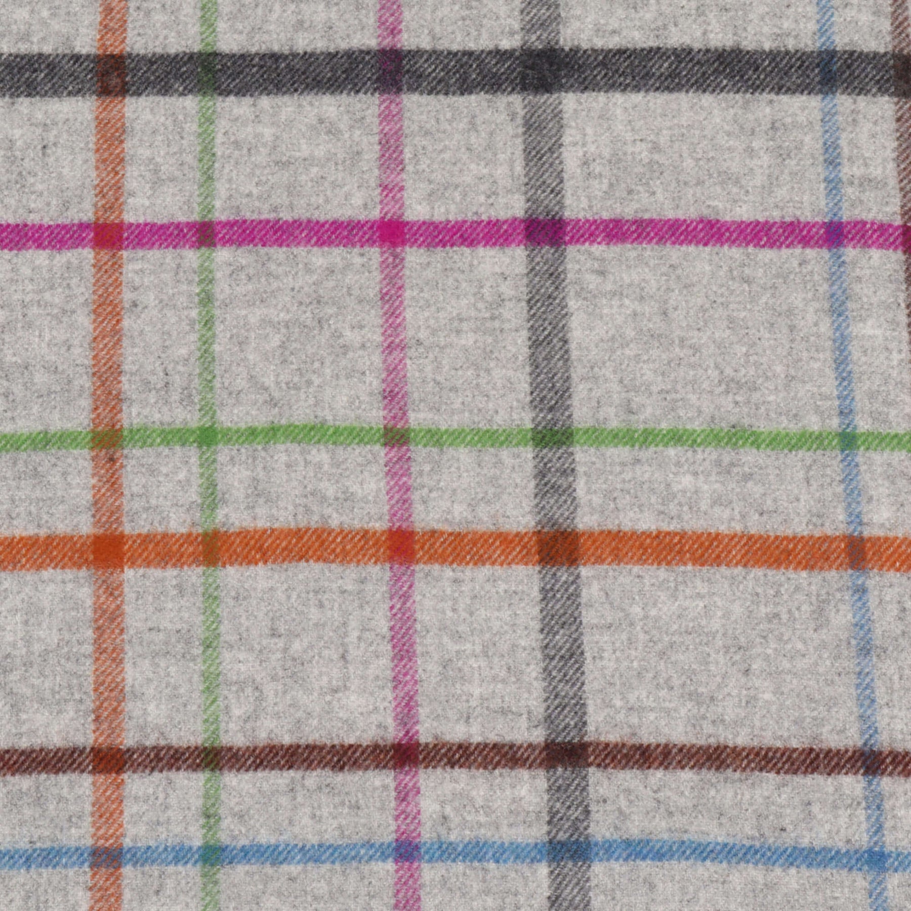 Dales By Moon Windowpane Check Merino Wool Throw Grey/Multi – Foy & Co ...