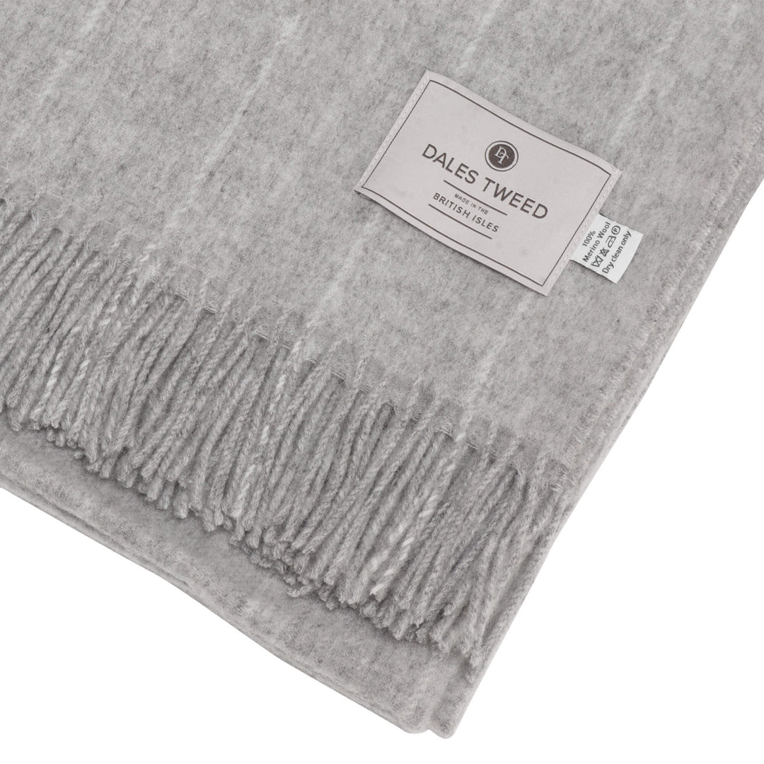Dales by Abraham Moon Pinstripe Grey Throw