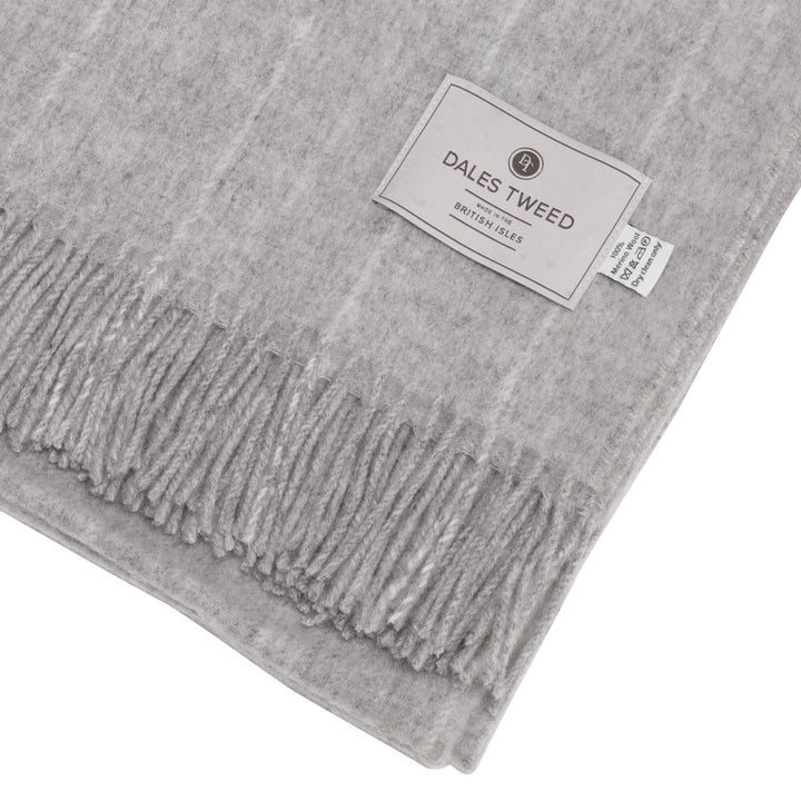 Dales by Abraham Moon Pinstripe Grey Throw