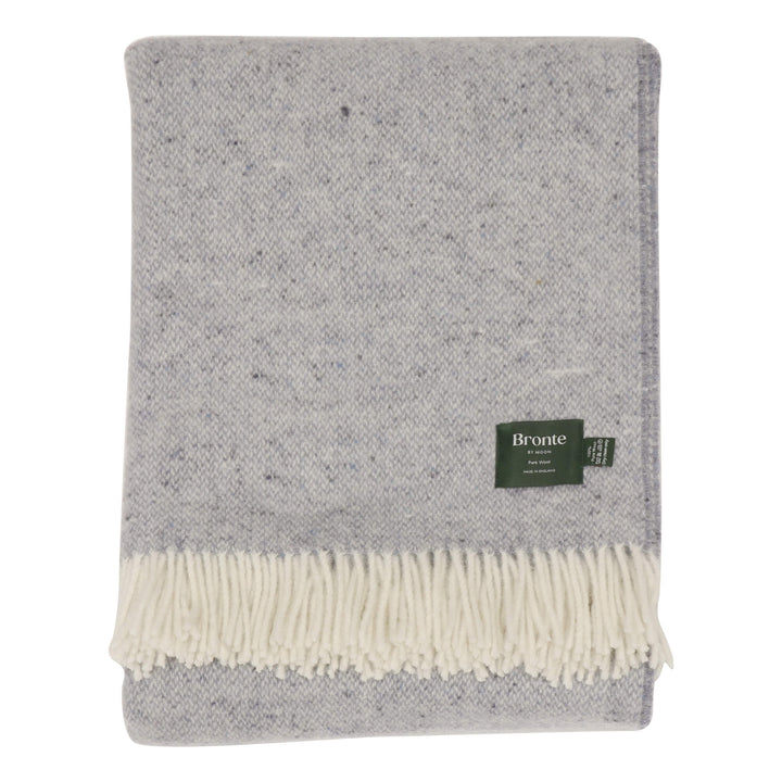 Bronte By Moon Donegal Wool Throw Light Blue