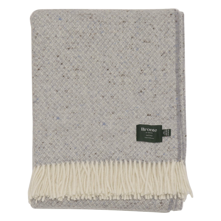 Bronte By Moon Donegal Wool Throw Duck Egg