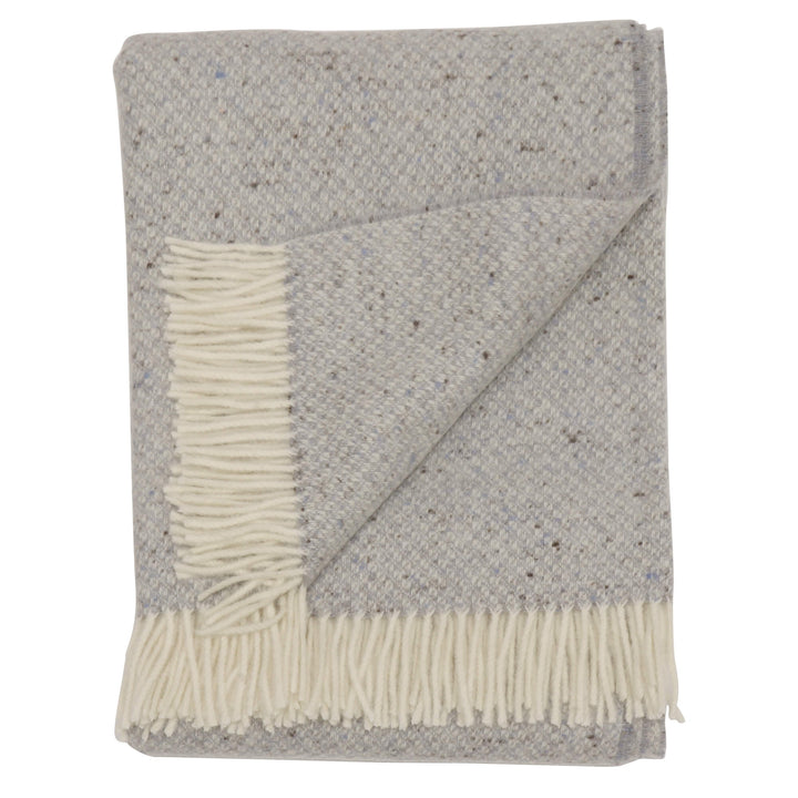Bronte By Moon Donegal Wool Throw Duck Egg