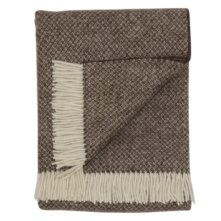 Bronte By Moon Donegal Wool Throw Umber