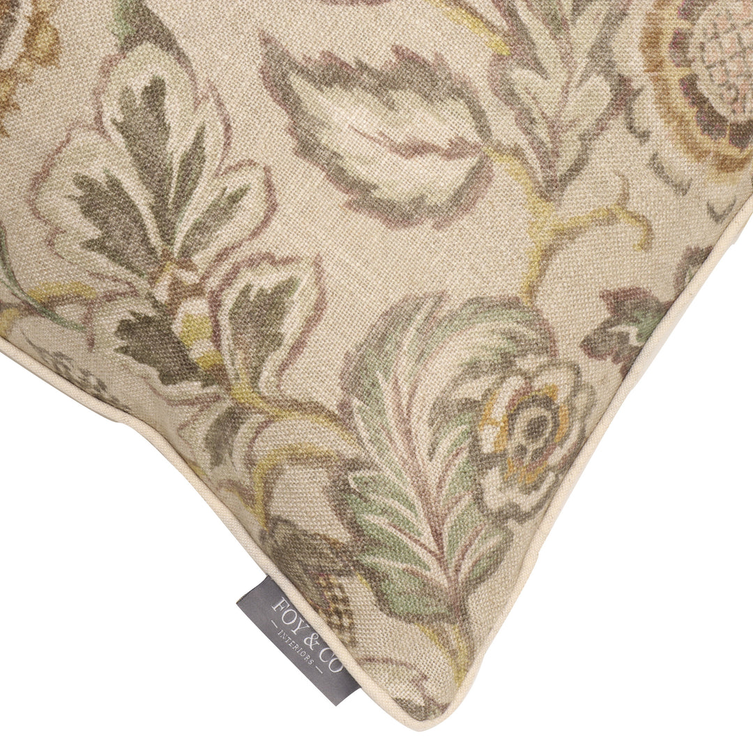 Ariana Floral Rosewood 50x50cm Cushion