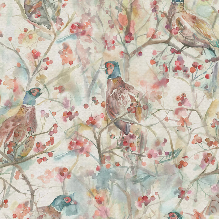 Voyage Blackberry Row Cream Fabric