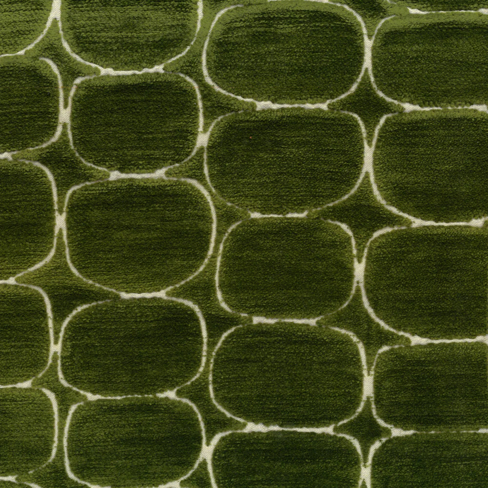 Clearance Burbank Green Jacquard Fabric
