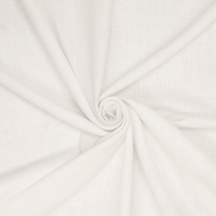 Skylar Plain Pearl White Fabric