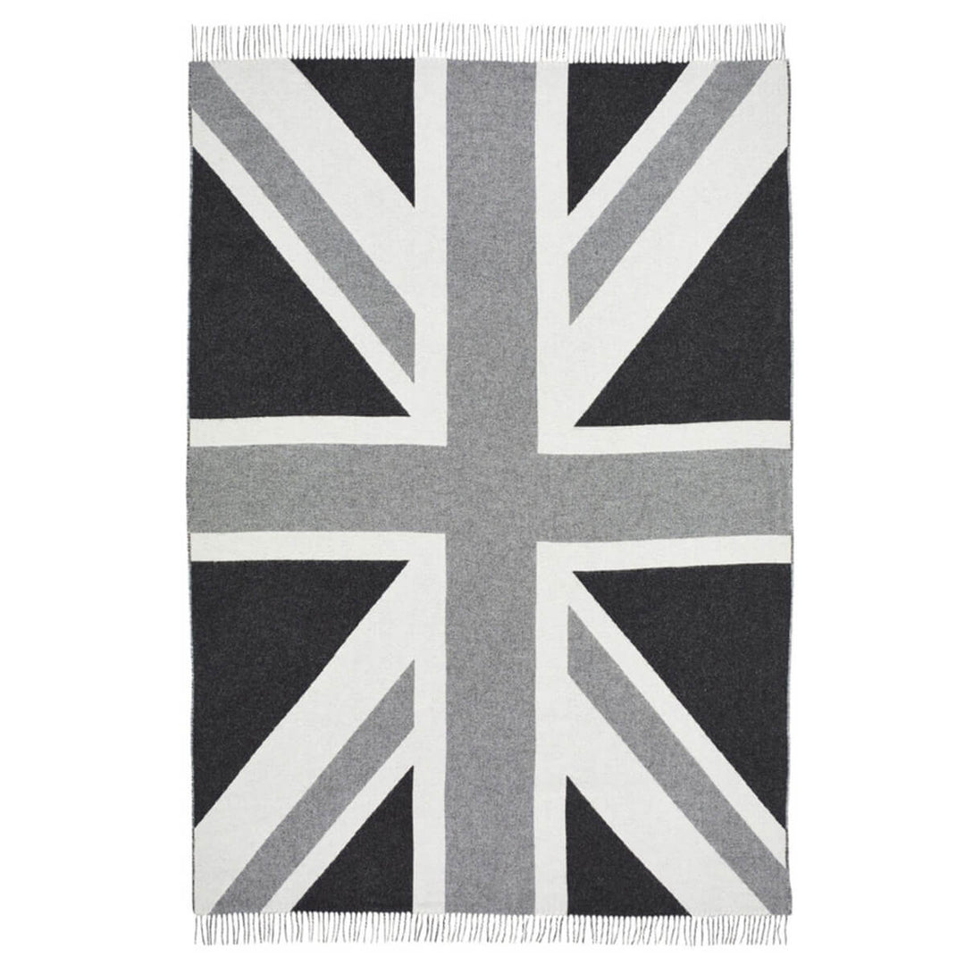 Bronte By Moon Union Jack Throw Grey