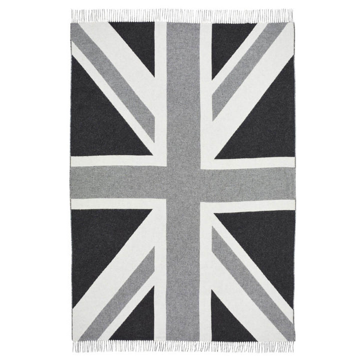 Bronte By Moon Union Jack Throw Grey