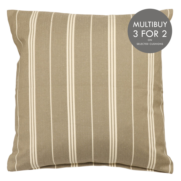 A3 Stripe Beige 16" Cushion Cover