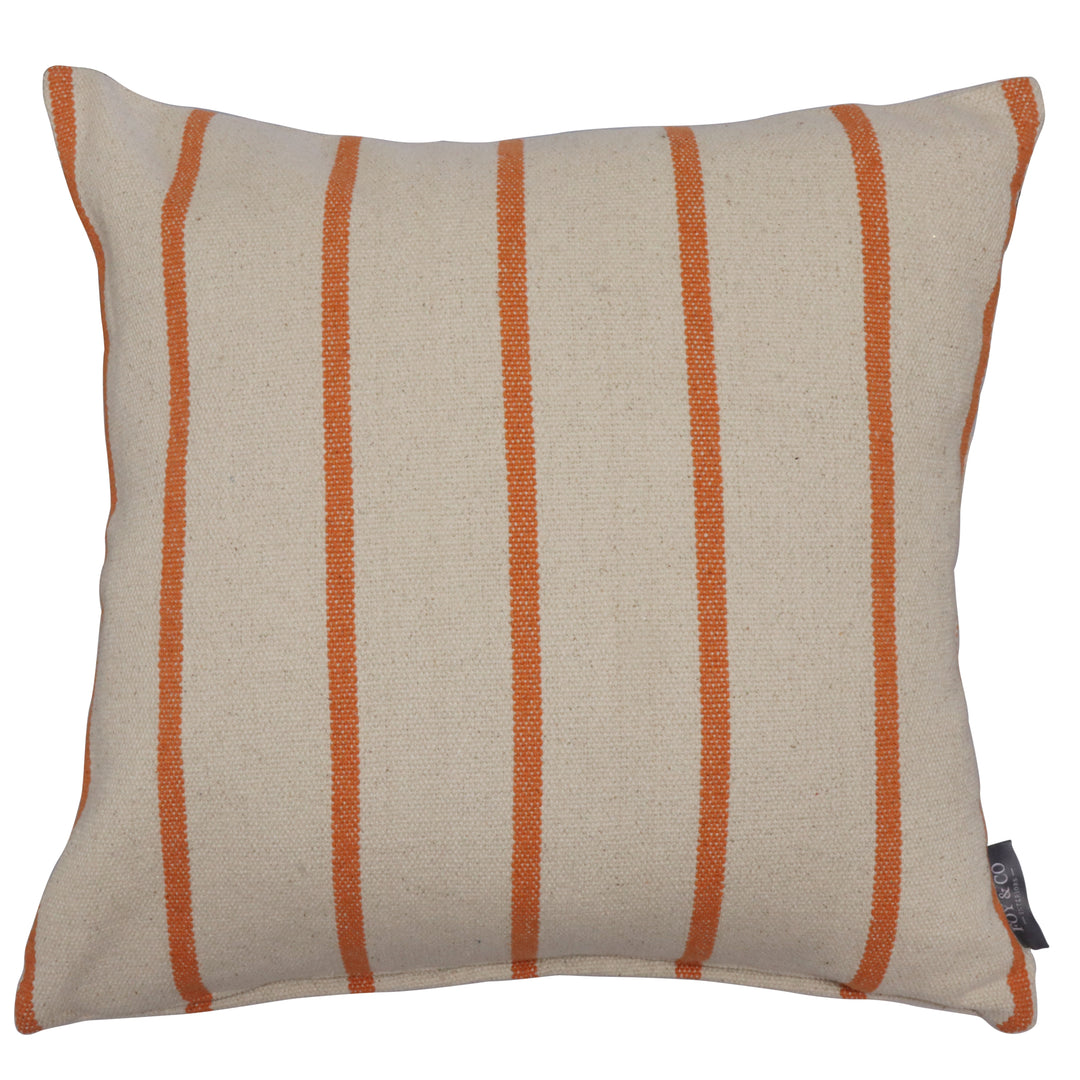 Austin Stripe Orange Cushion