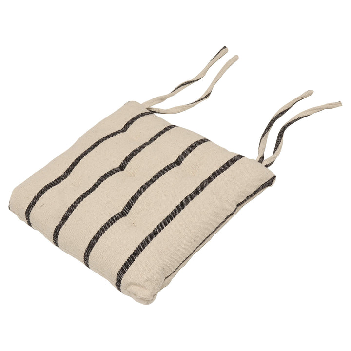 Austin Stripe Charcoal Seat Pad