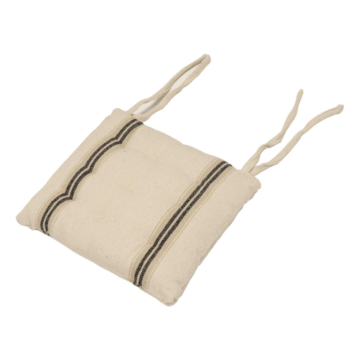 Donan Stripe Ebony Seat Pad