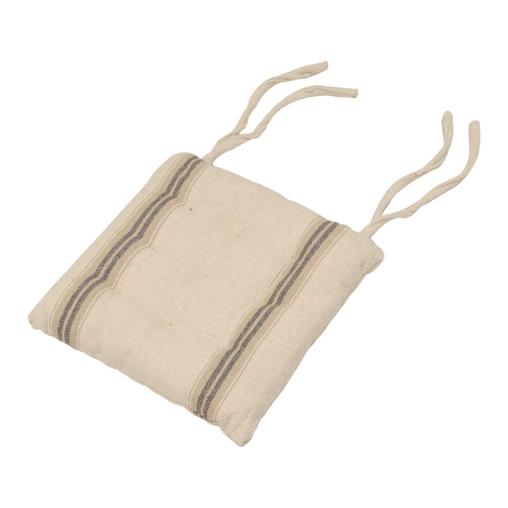 Donan Stripe Grey Seat Pad
