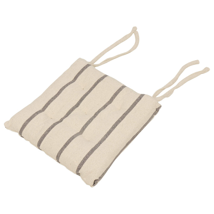 Austin Stripe Grey Seat Pad